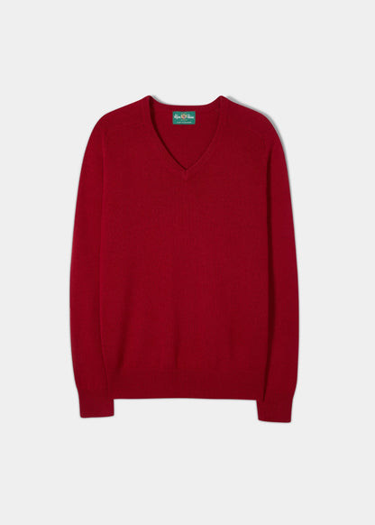 Cashmere Saddle Shoulder Ruby Jumper