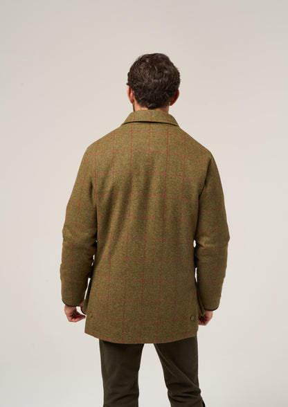 Combrook Men's Waterproof Tweed Coat In Sage