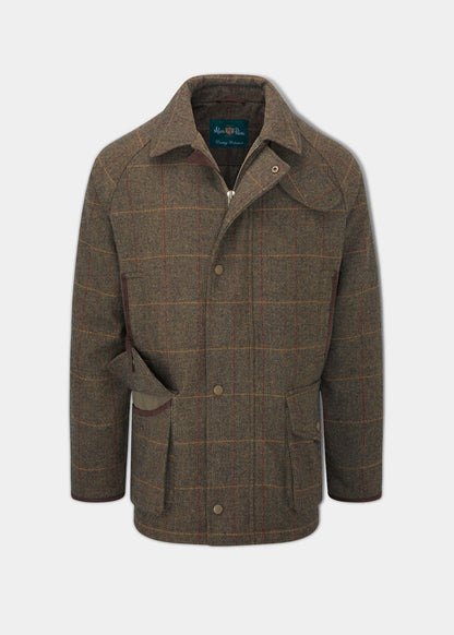 Combrook Men's Waterproof Tweed Coat In Teak