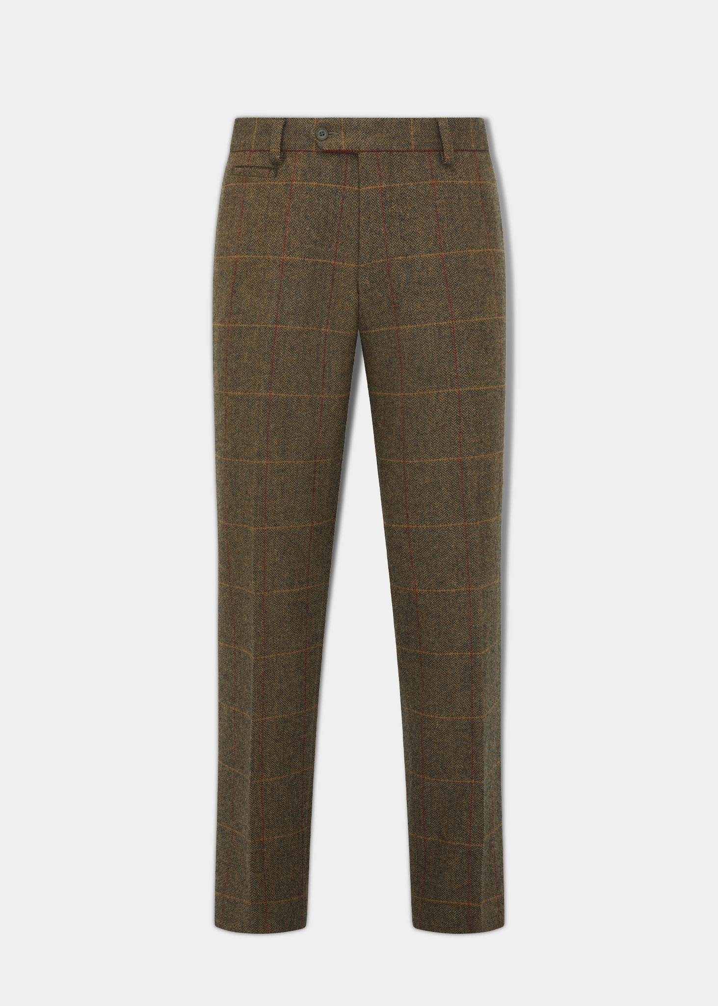 Combrook Men's Tweed Trousers In Teak