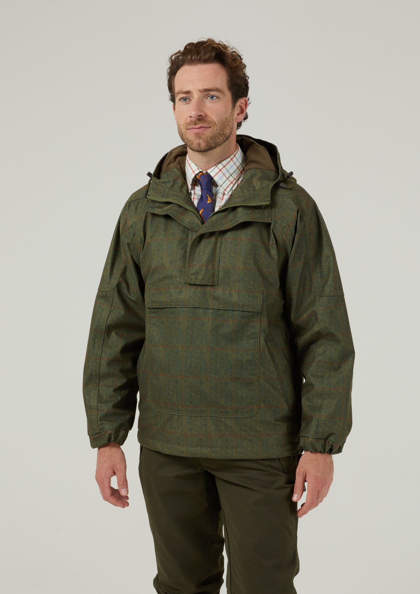 Didsmere Men's Technical Tweed Shooting Smock In Olive