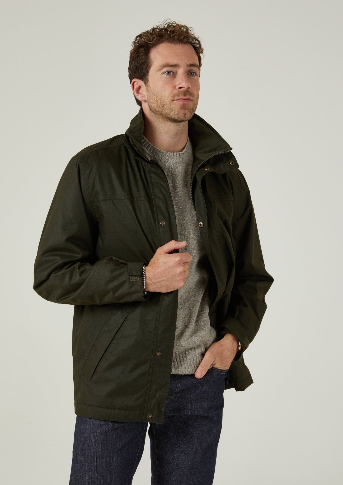 Fernley Men's Waterproof Weekend Coat In Woodland