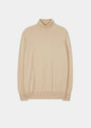 Glenure Cashmere Linen Roll Neck Jumper 