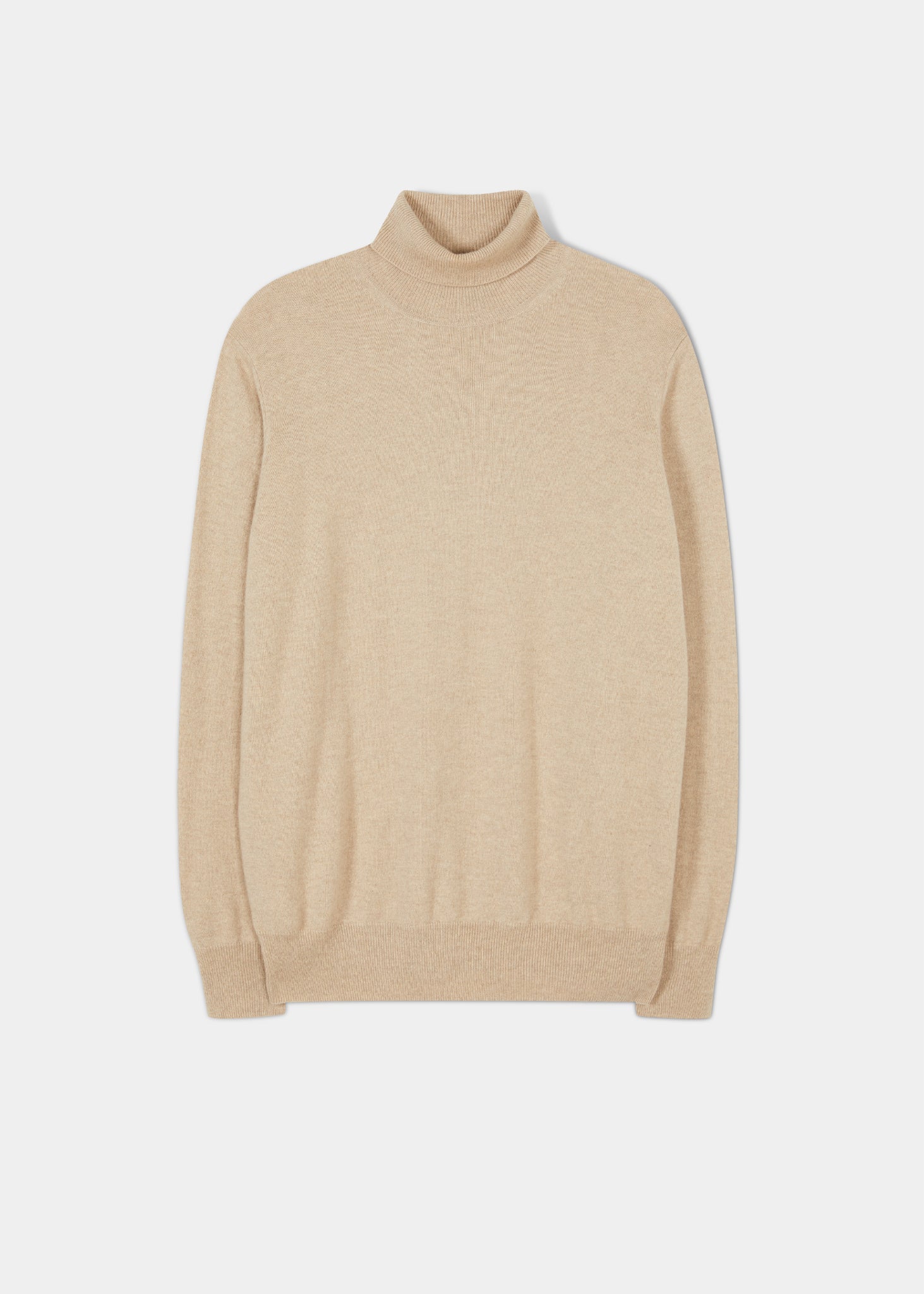 Glenure Cashmere Linen Roll Neck Jumper 