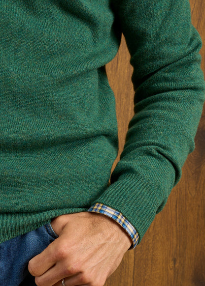 Hampshire Lambswool Jumper in Courgette 