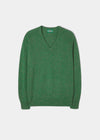 Hampshire Lambswool Saddle Shoulder Courgette Jumper