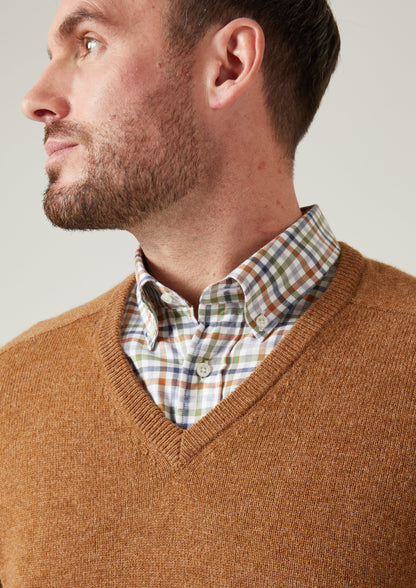 Kilsyth Men's Lambswool Jumper in Driftwood