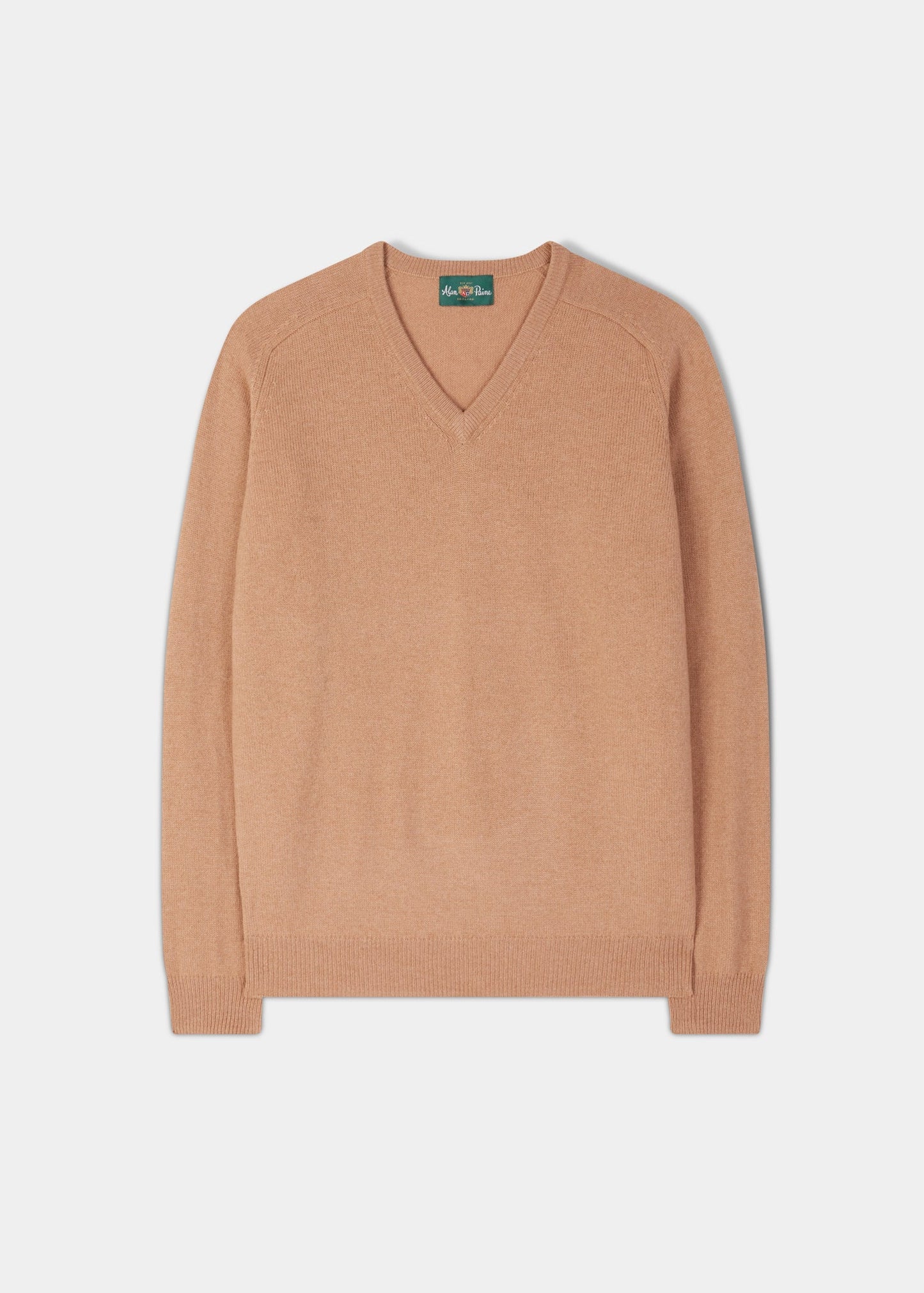 Kilsyth Men's Lambswool Jumper in Camel 