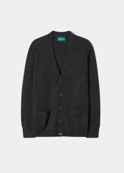 Lambswool-Cardigan-Charcoal