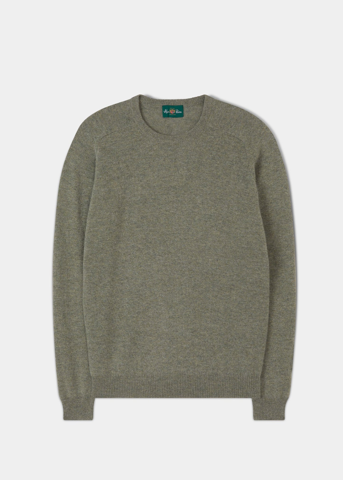 Lenzie Men's Lambswool Jumper In Orchard- Regular Fit