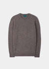 Lenzie Men's Lambswool Jumper In Vole - Regular Fit