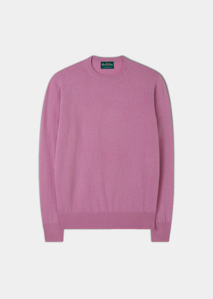 Geelong Crew Neck Jumper In Pink Haze