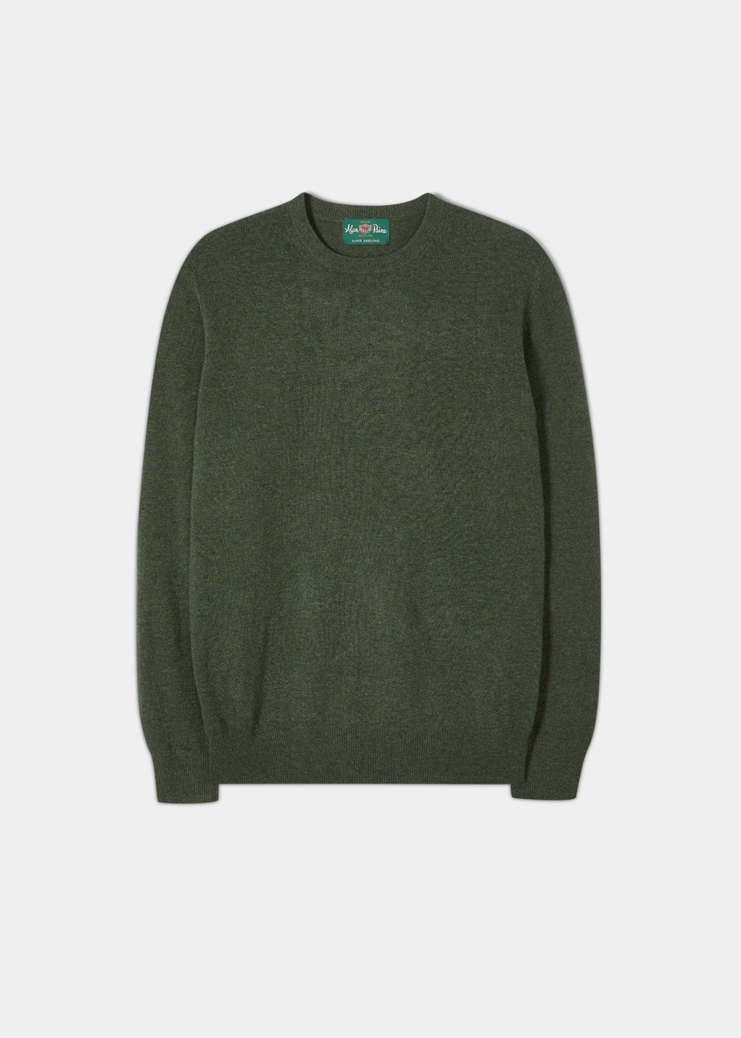 Men's Geelong Crew Neck Jumper In Loden