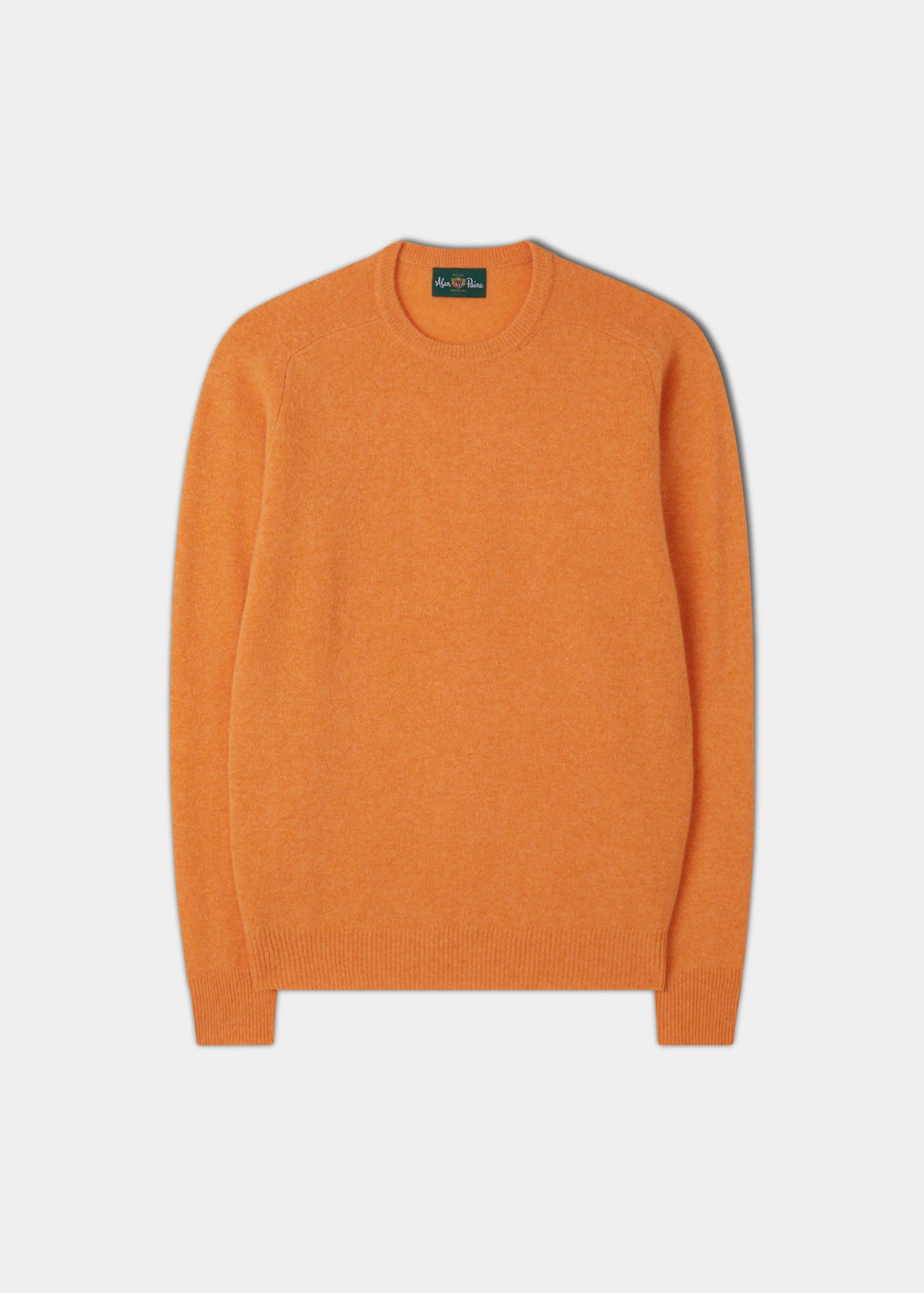 Lambswool Crew Neck Jumper in Peach Melba