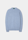 Men's Lambswool Crew Neck Jumper in Paradise Blue - Regular Fit