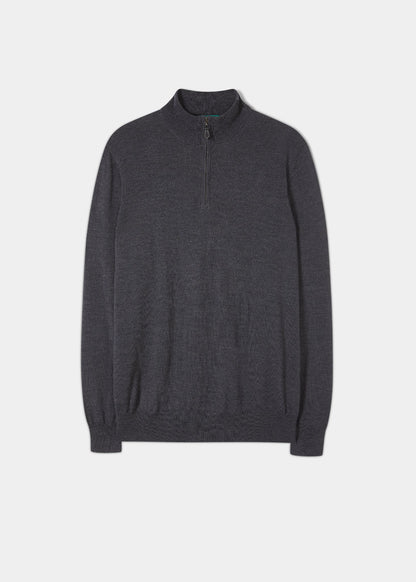 Merino-Wool-Half-Zip-Jumper-Charcoal