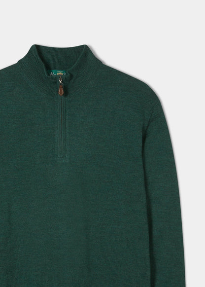 Merino-Wool-Half-Zip-Jumper-Hunter