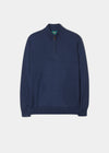 Merino-Wool-Half-Zip-Jumper-Indigo