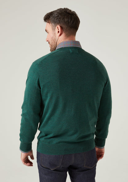 Millbreck Merino Wool Jumper in Hunter