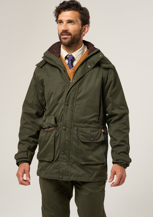 Milwood Men's Waterproof Shooting Coat In Olive 