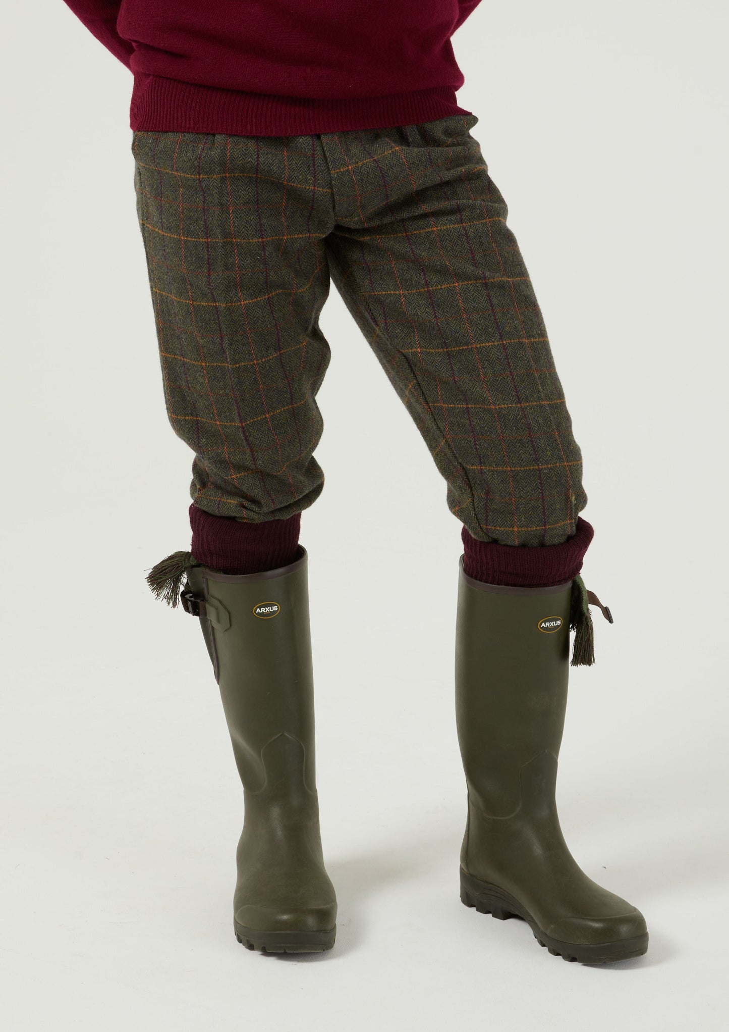 Rutland Men's Tweed Shooting Breeks In Fern