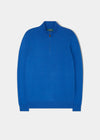 Selhurst Cotton Cashmere 1/4 Zip Jumper In Regatta