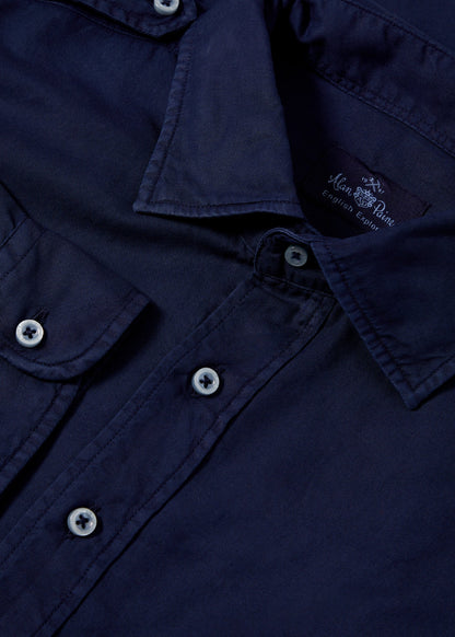 Shalhurt Button Through Shirt In Navy