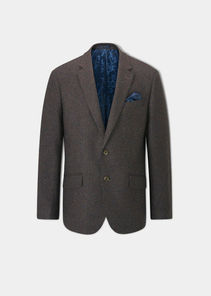 Surrey Tweed Lined Blazer In Bramble