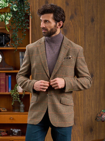 Surrey Tweed Lined Blazer In Sycamore