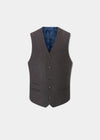 Surrey Men's Tweed Lined Country Waistcoat In Bramble