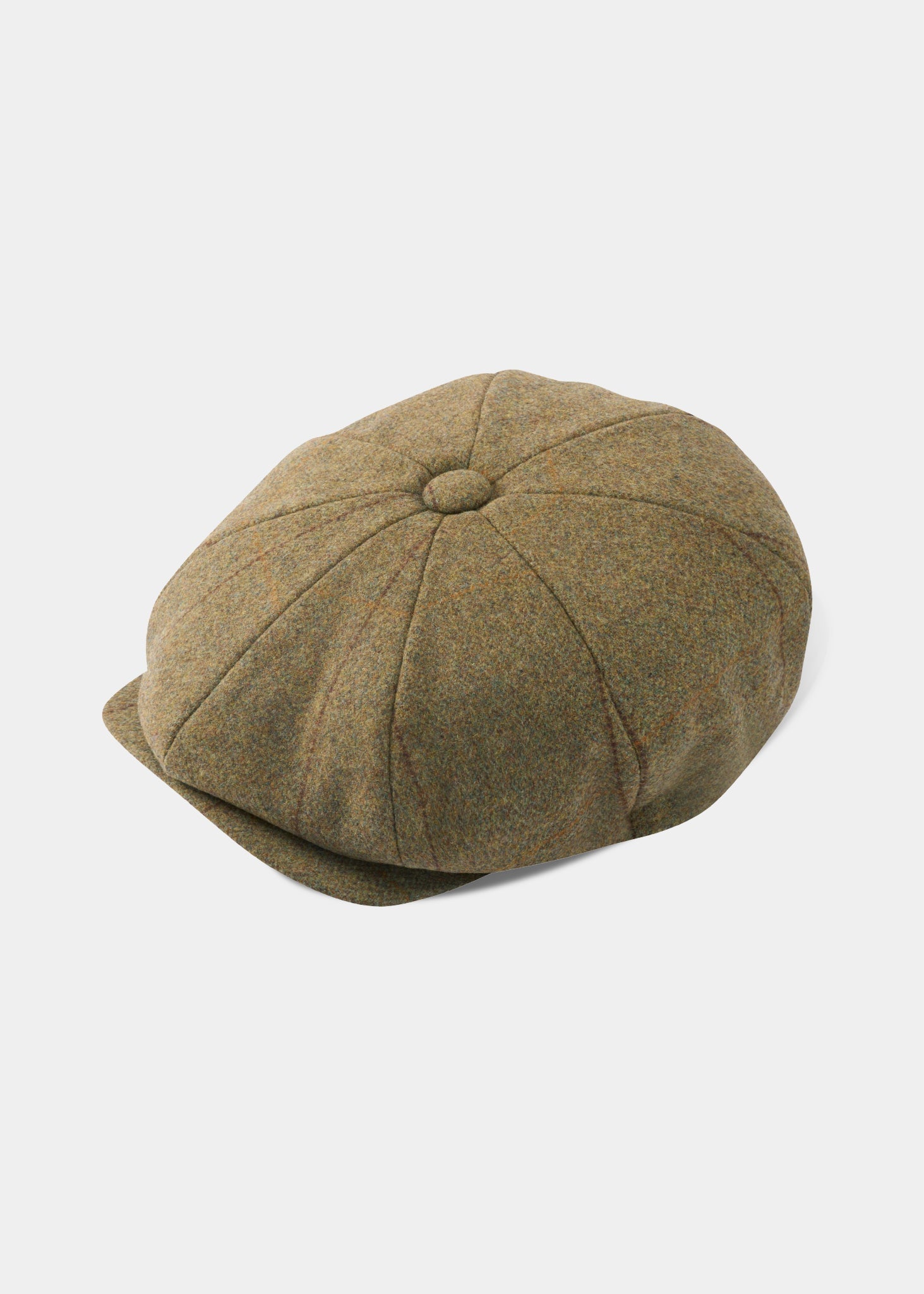 Combrook Ladies Tweed Country Cap In Grove