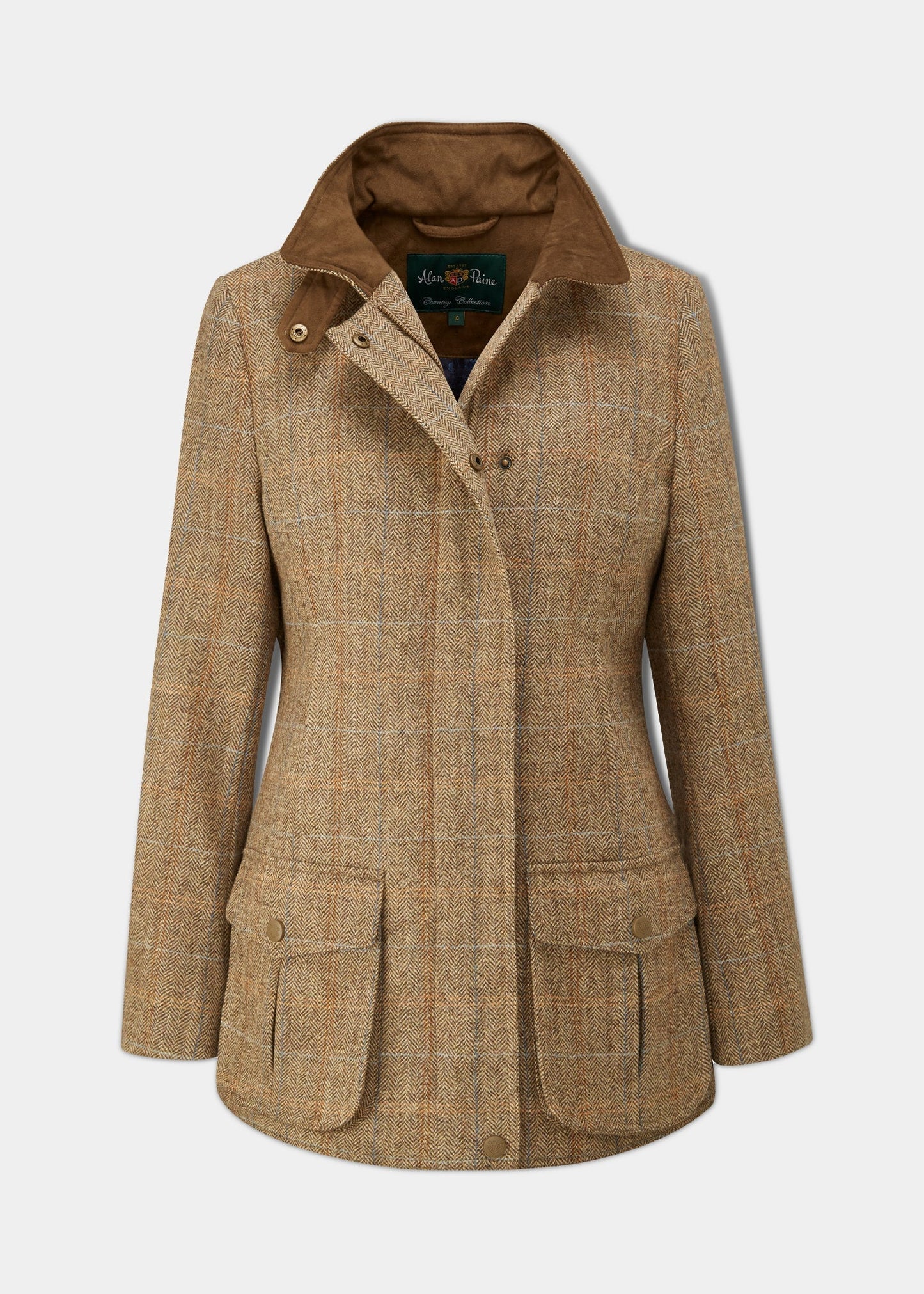 Surrey Ladies Tweed Coat In Hazlewood