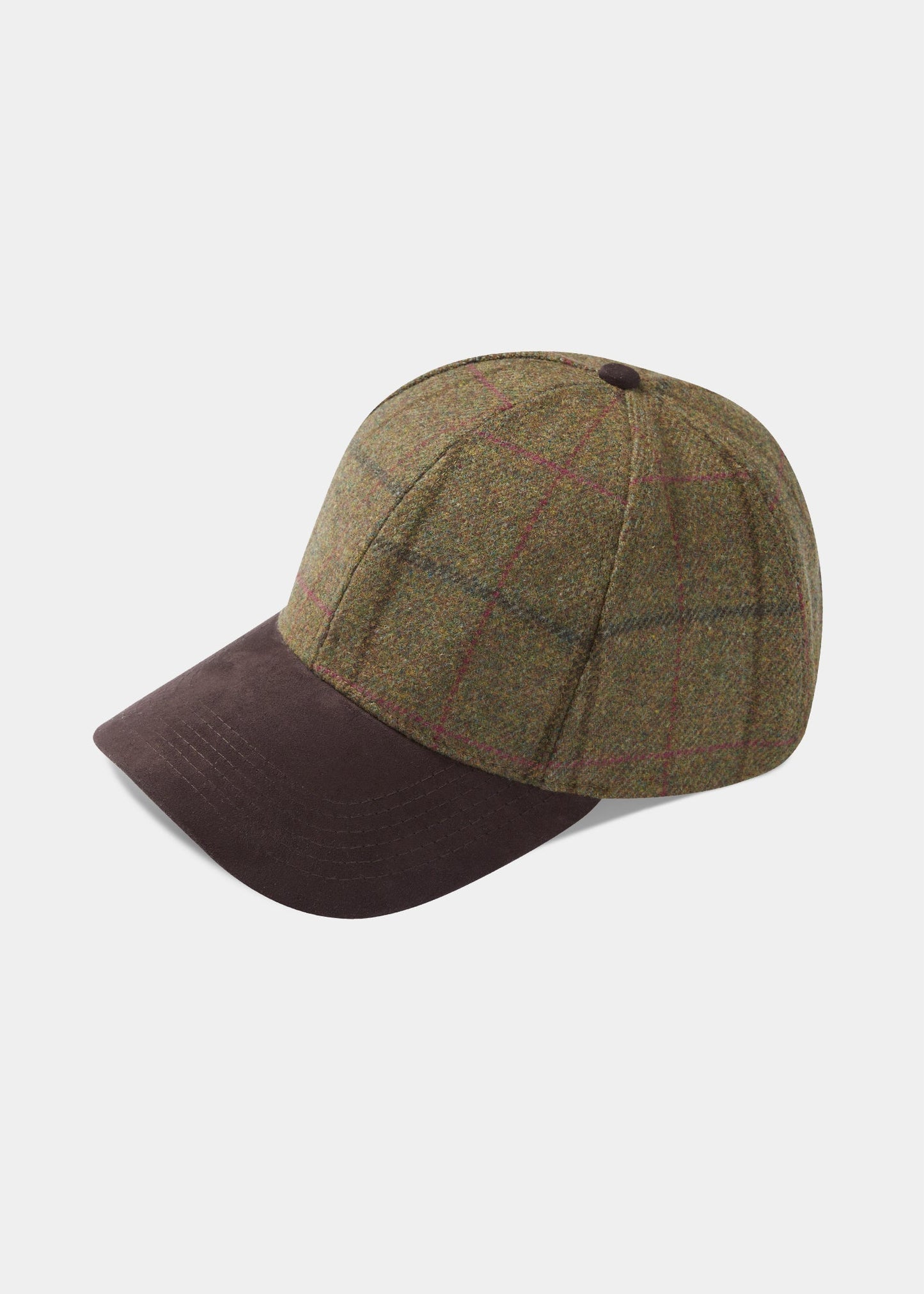 Combrook Men's Tweed Baseball Cap In Thyme