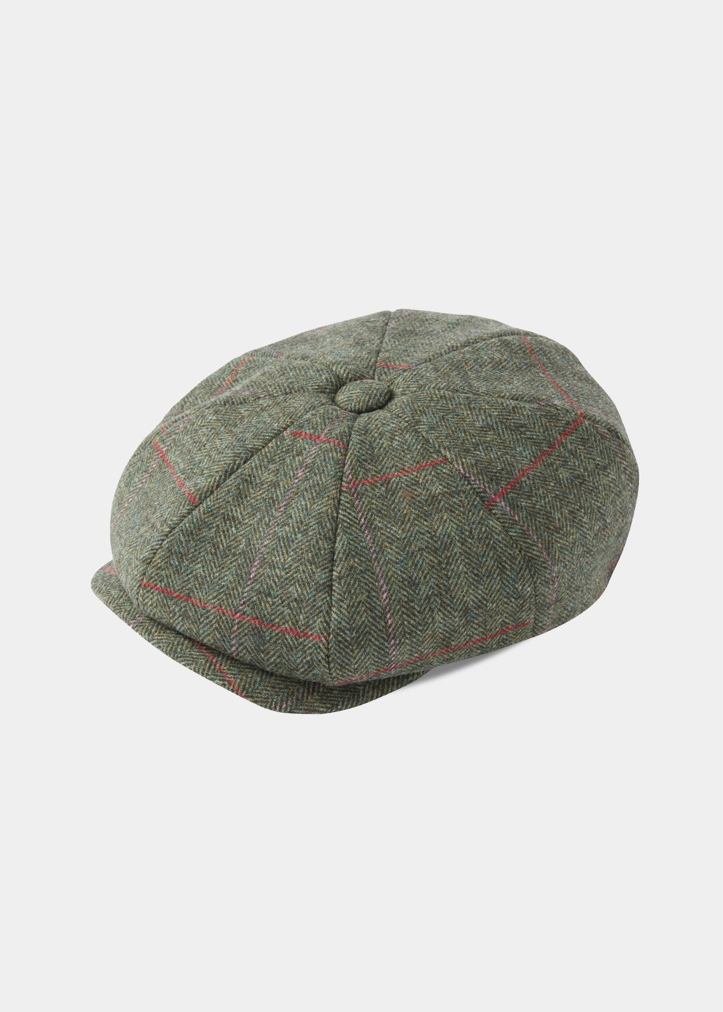 Combrook Ladies Tweed Country Cap In Heath