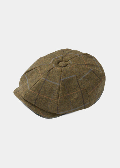 Combrook Ladies Tweed Country Cap In Hazel