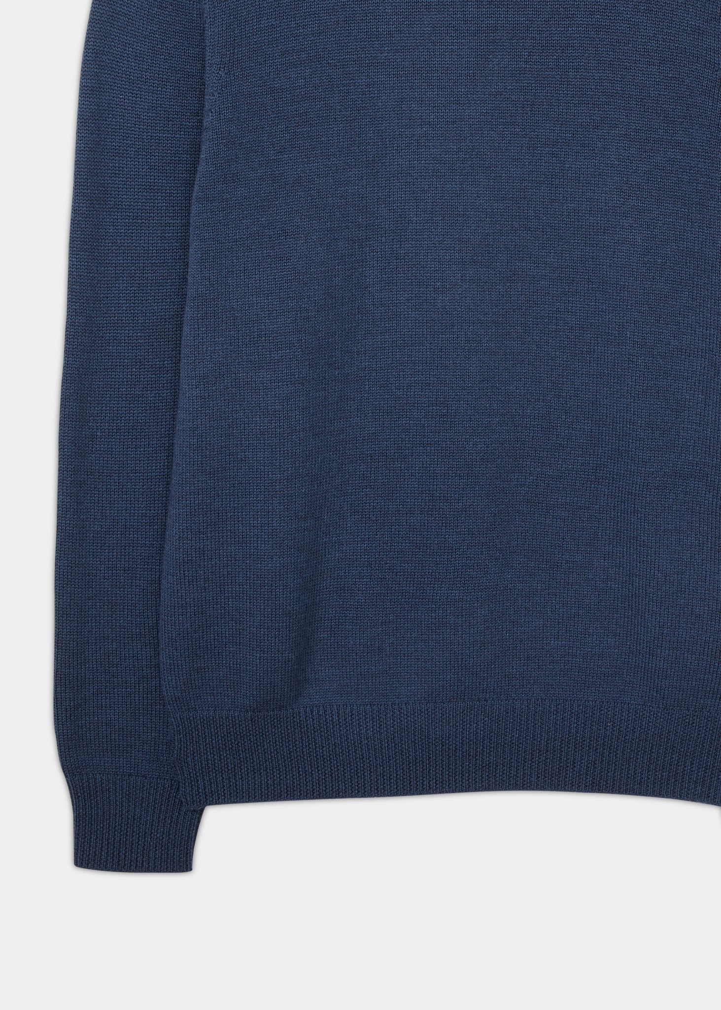 Fordwich Rolled Collar Jumper In Indigo 