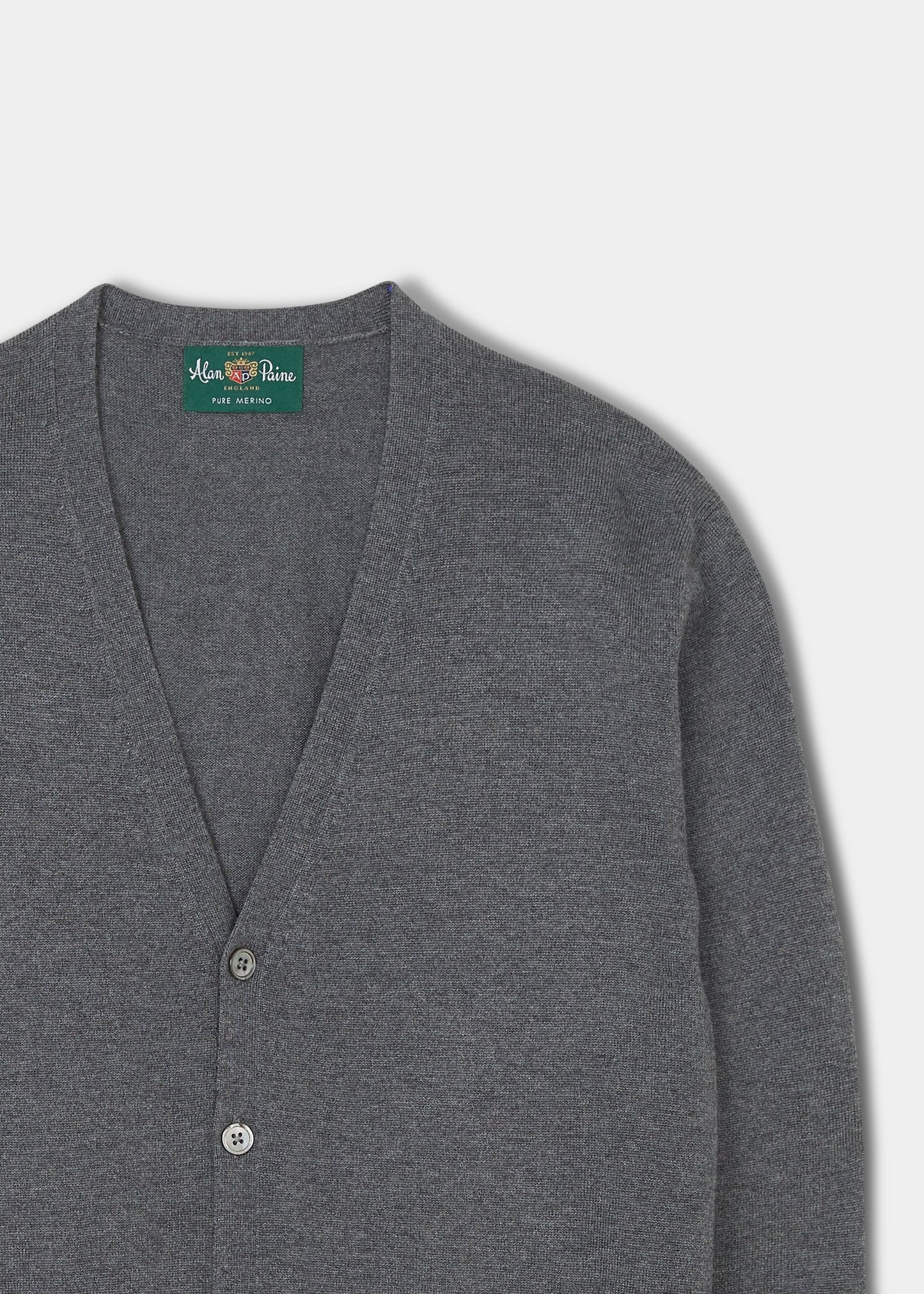 Hockley Men's Merino Wool Cardigan in Derby 