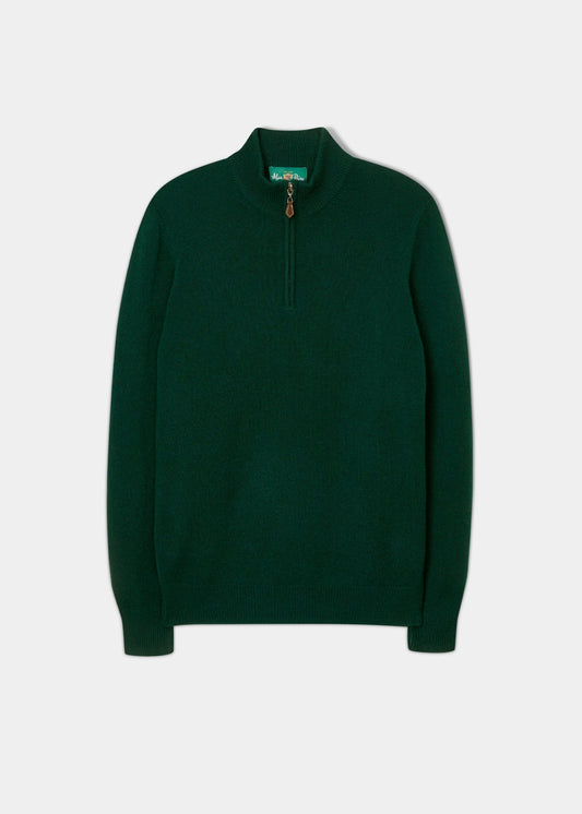 lambswool-half-zip-jumper-tartan-green