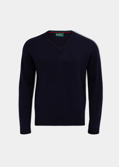 lambswool-vee-neck-jumper-navy