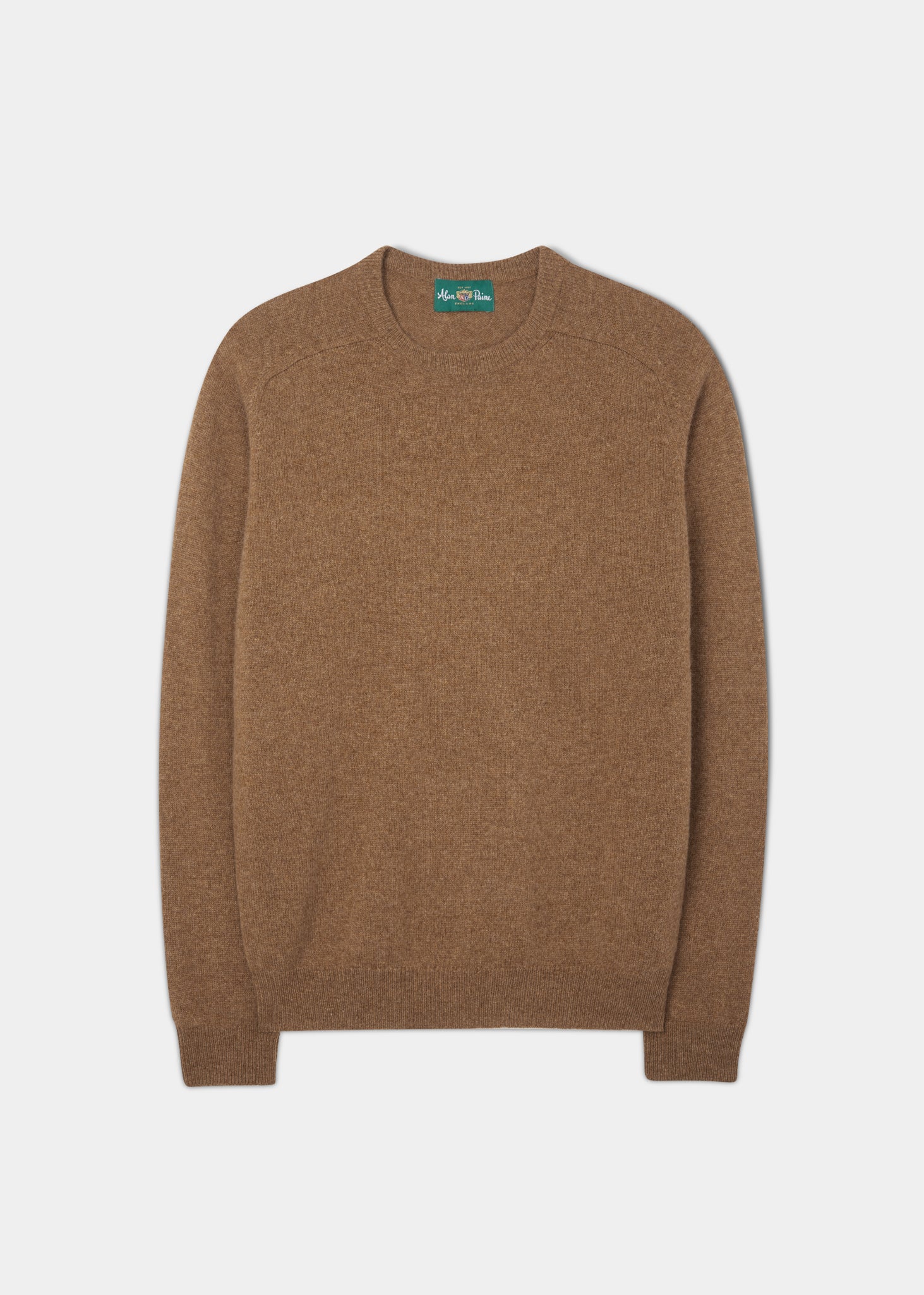 Lenzie Men's Lambswool Jumper In Driftwood