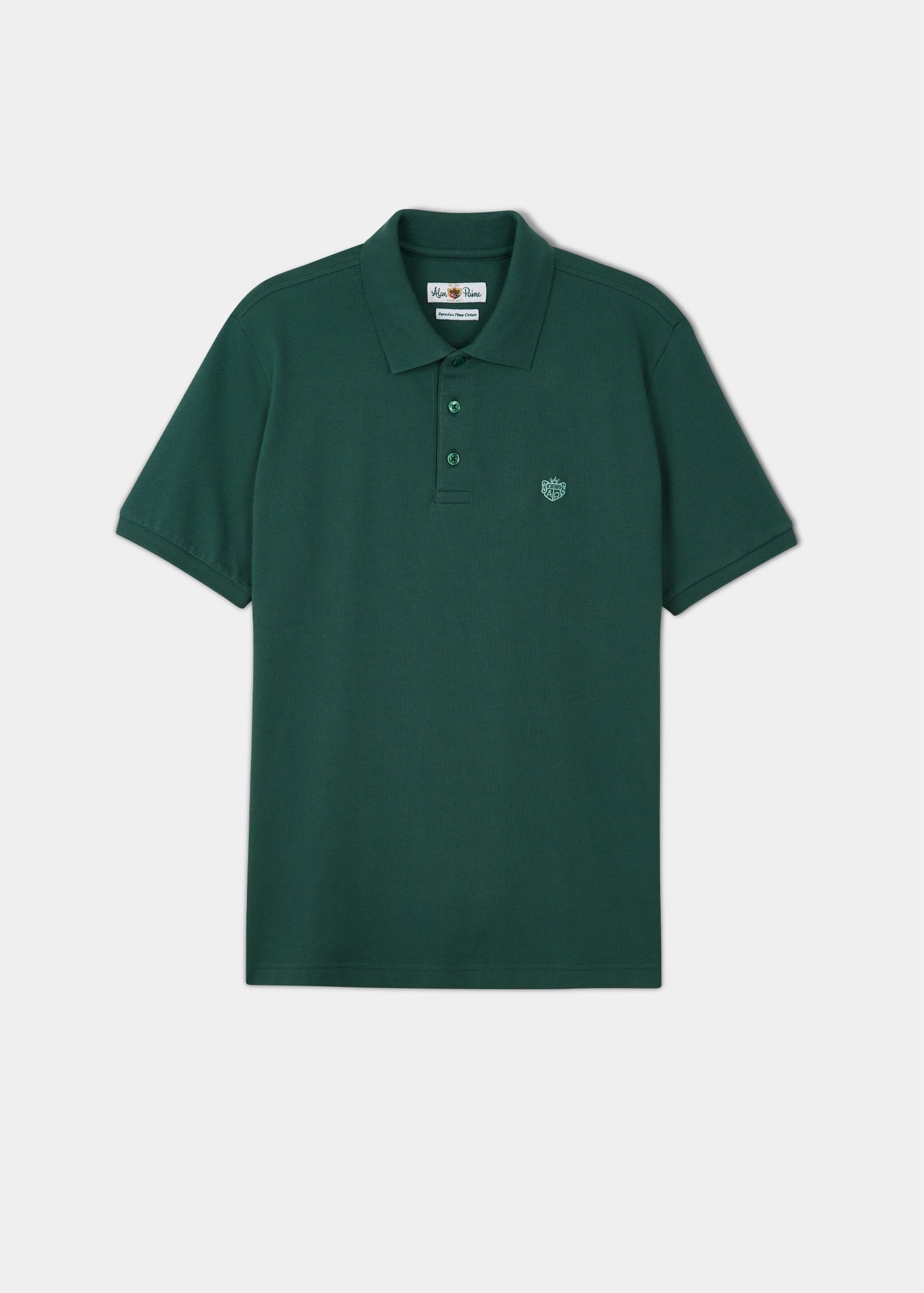 Alan Paine men's short sleeved polo shirt in racing green