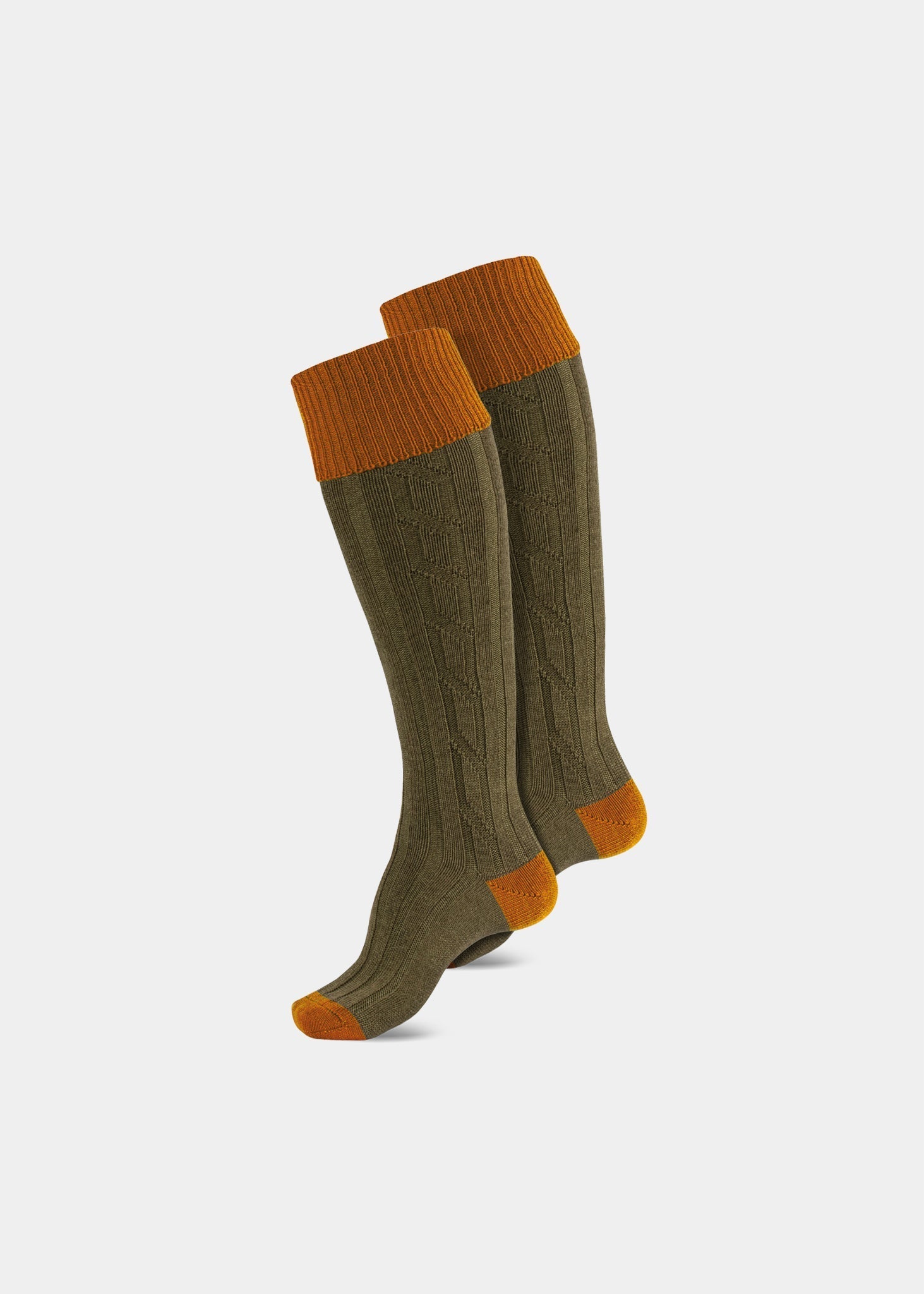 mens-shooting-socks-ochre-olive