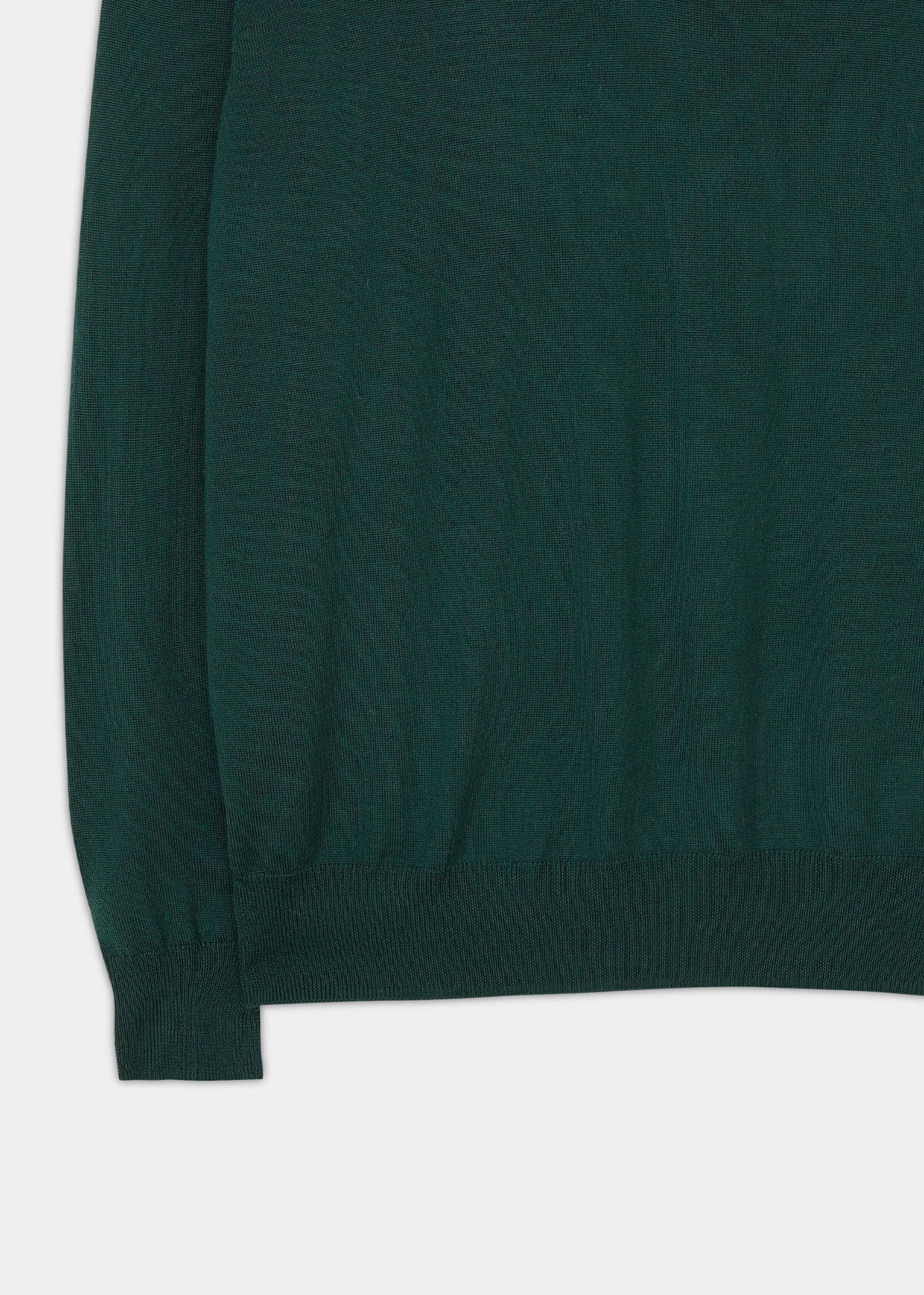 Millbreck Men's Merino Wool V Neck Jumper in Green