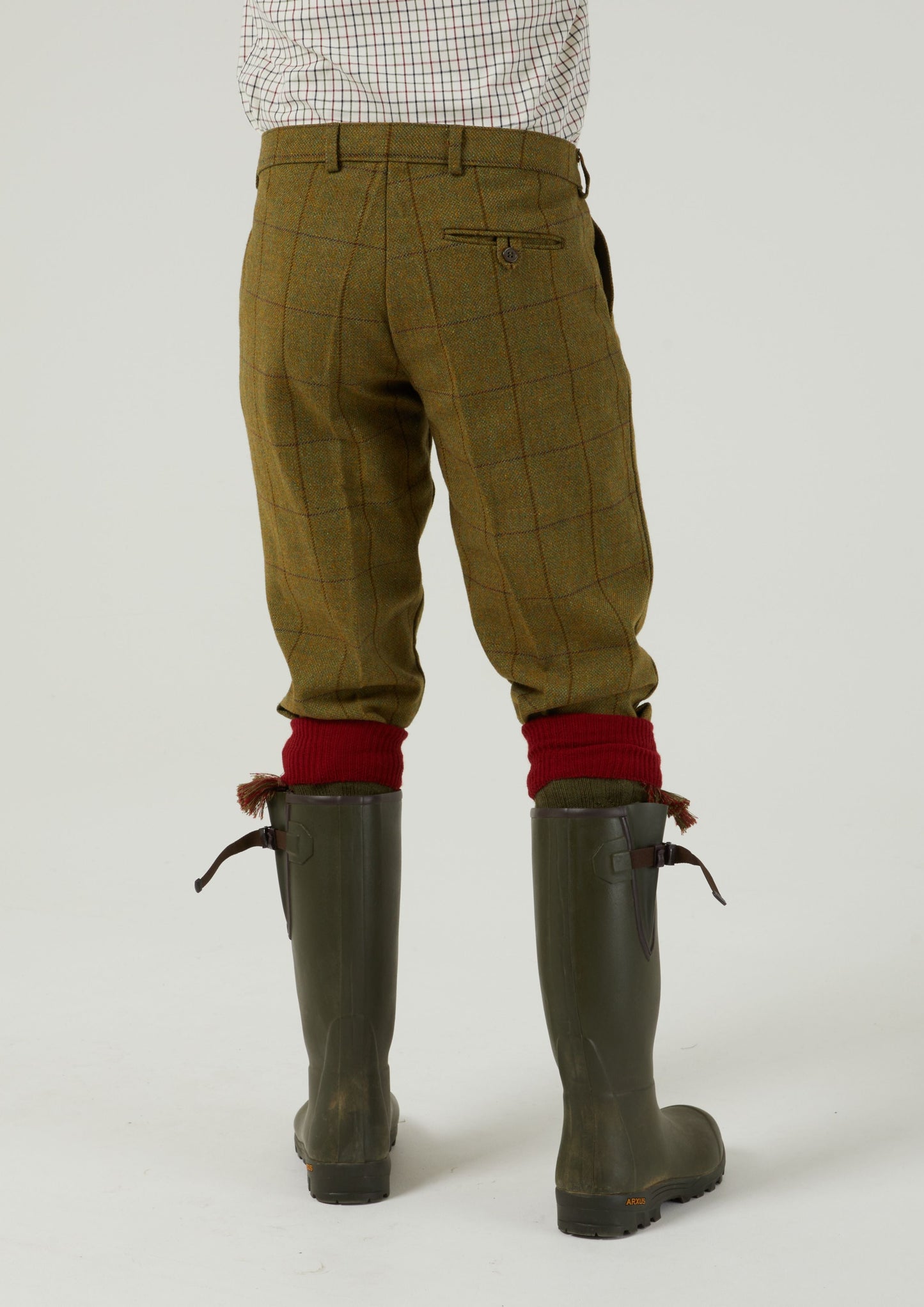 Rutland Men's Tweed Shooting Breeks In Lichen